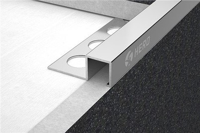 여러 모양의 스테인레스 스틸 가장자리 트림